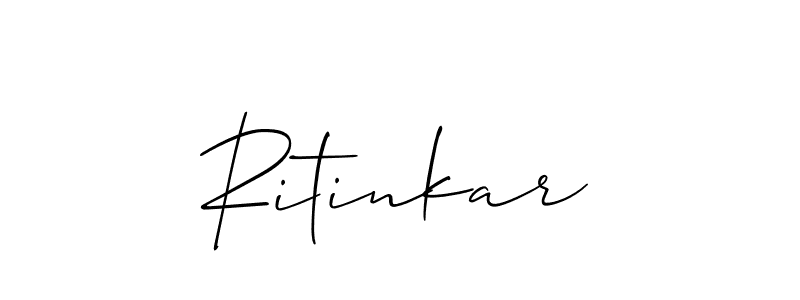 Also we have Ritinkar name is the best signature style. Create professional handwritten signature collection using Allison_Script autograph style. Ritinkar signature style 2 images and pictures png