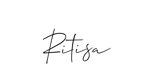 It looks lik you need a new signature style for name Ritisa. Design unique handwritten (Allison_Script) signature with our free signature maker in just a few clicks. Ritisa signature style 2 images and pictures png