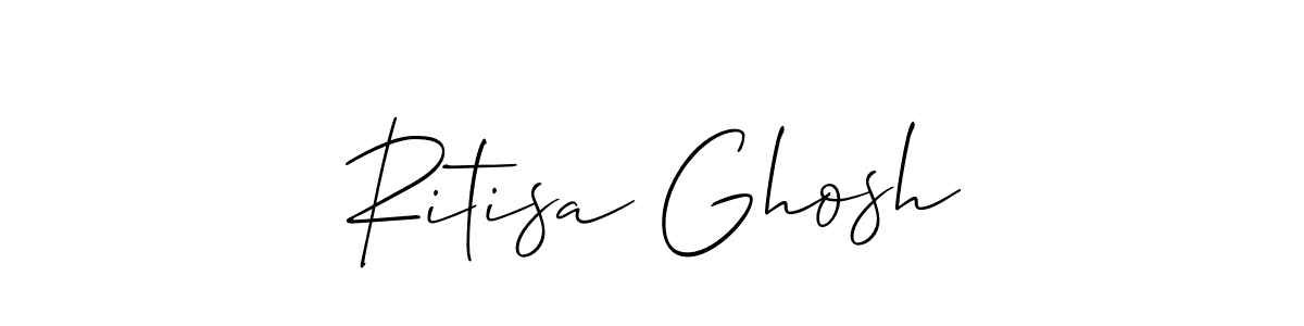 Use a signature maker to create a handwritten signature online. With this signature software, you can design (Allison_Script) your own signature for name Ritisa Ghosh. Ritisa Ghosh signature style 2 images and pictures png