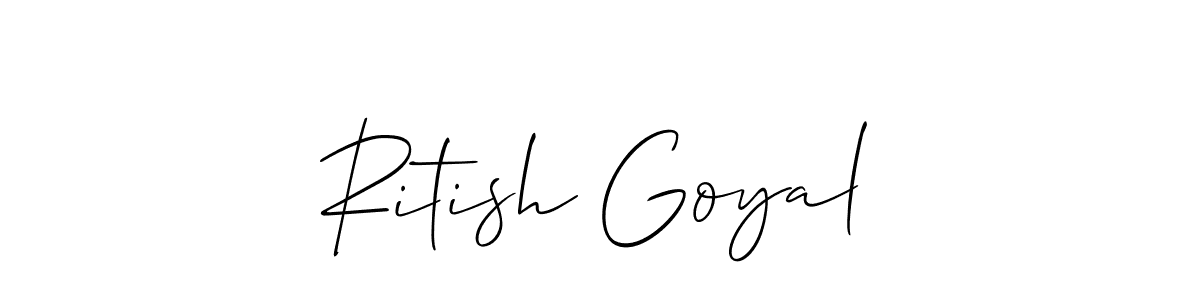 Here are the top 10 professional signature styles for the name Ritish Goyal. These are the best autograph styles you can use for your name. Ritish Goyal signature style 2 images and pictures png