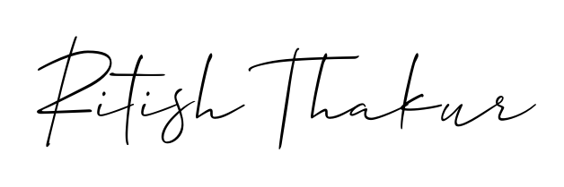 Achieve flawless digital penmanship with Ritish Thakur name in Allison_Script font. The perfect tool for creating online signatures. Ritish Thakur signature style 2 images and pictures png
