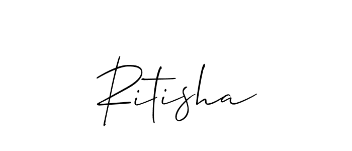 You should practise on your own different ways (Allison_Script) to write your name (Ritisha) in signature. don't let someone else do it for you. Ritisha signature style 2 images and pictures png