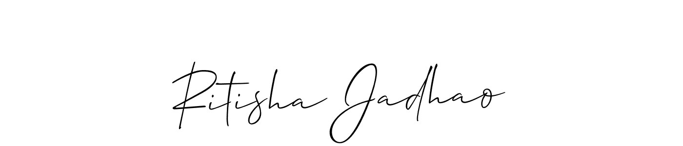 Once you've used our free online signature maker to create your best signature Allison_Script style, it's time to enjoy all of the benefits that Ritisha Jadhao name signing documents. Ritisha Jadhao signature style 2 images and pictures png