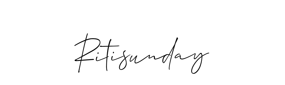 Ritisunday stylish signature style. Best Handwritten Sign (Allison_Script) for my name. Handwritten Signature Collection Ideas for my name Ritisunday. Ritisunday signature style 2 images and pictures png