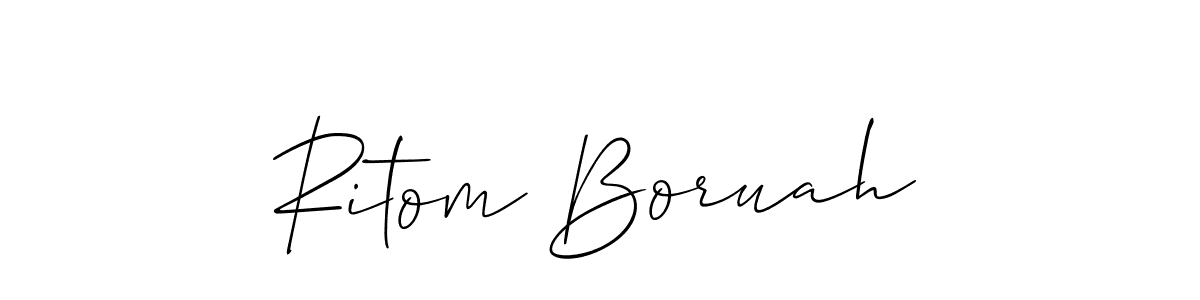 Best and Professional Signature Style for Ritom Boruah. Allison_Script Best Signature Style Collection. Ritom Boruah signature style 2 images and pictures png