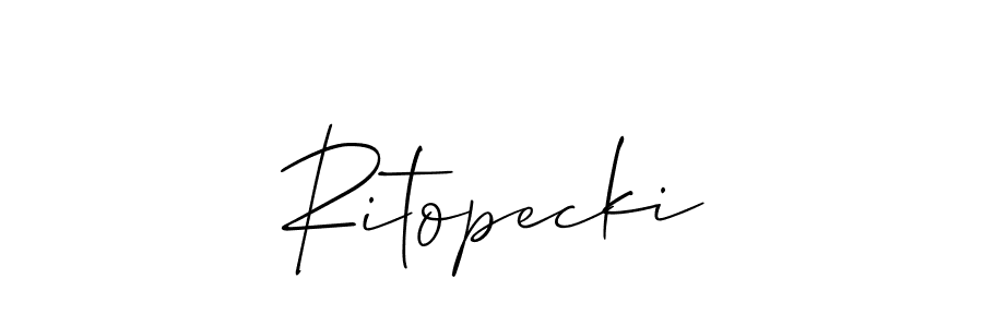 Make a beautiful signature design for name Ritopecki. Use this online signature maker to create a handwritten signature for free. Ritopecki signature style 2 images and pictures png