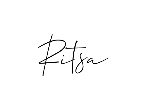 How to Draw Ritsa signature style? Allison_Script is a latest design signature styles for name Ritsa. Ritsa signature style 2 images and pictures png