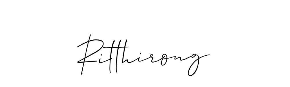 Ritthirong stylish signature style. Best Handwritten Sign (Allison_Script) for my name. Handwritten Signature Collection Ideas for my name Ritthirong. Ritthirong signature style 2 images and pictures png