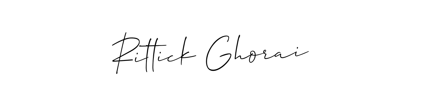 The best way (Allison_Script) to make a short signature is to pick only two or three words in your name. The name Rittick Ghorai include a total of six letters. For converting this name. Rittick Ghorai signature style 2 images and pictures png