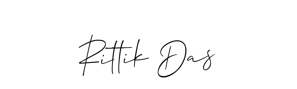 if you are searching for the best signature style for your name Rittik Das. so please give up your signature search. here we have designed multiple signature styles  using Allison_Script. Rittik Das signature style 2 images and pictures png