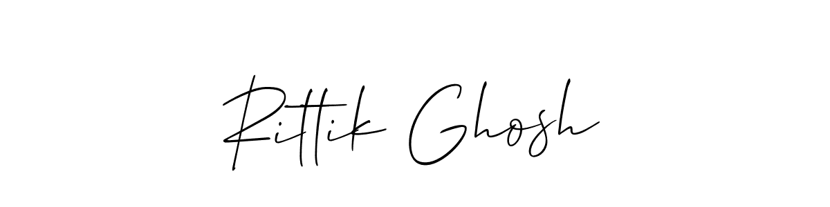 if you are searching for the best signature style for your name Rittik Ghosh. so please give up your signature search. here we have designed multiple signature styles  using Allison_Script. Rittik Ghosh signature style 2 images and pictures png