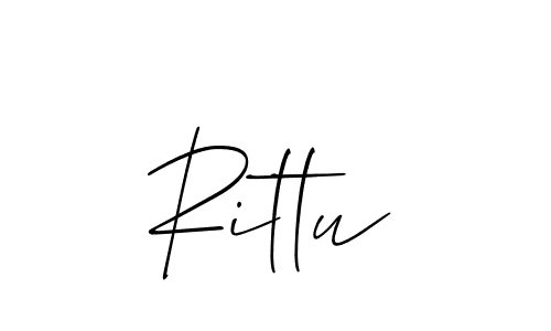 You should practise on your own different ways (Allison_Script) to write your name (Rittu) in signature. don't let someone else do it for you. Rittu signature style 2 images and pictures png