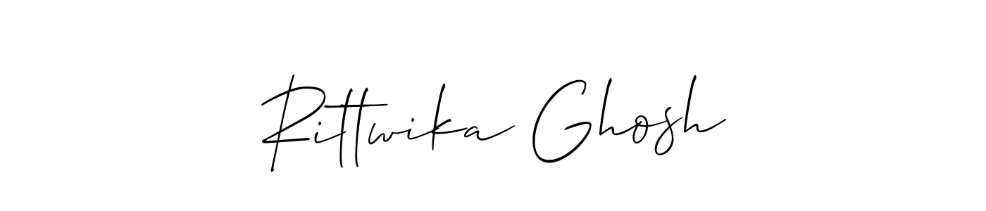 Design your own signature with our free online signature maker. With this signature software, you can create a handwritten (Allison_Script) signature for name Rittwika Ghosh. Rittwika Ghosh signature style 2 images and pictures png