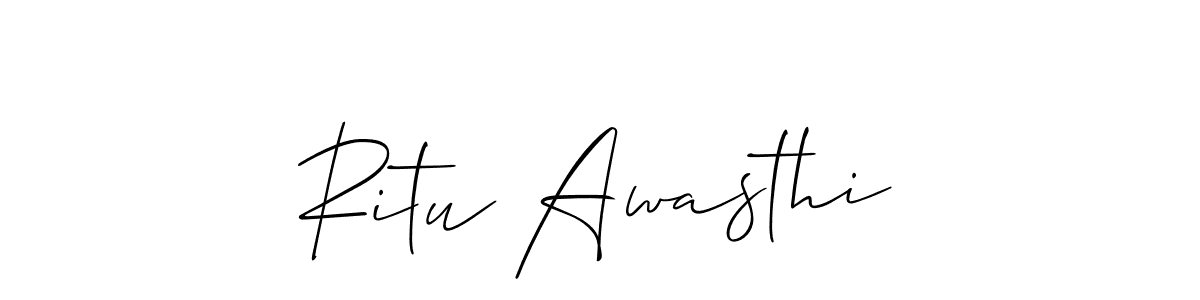 Make a beautiful signature design for name Ritu Awasthi. Use this online signature maker to create a handwritten signature for free. Ritu Awasthi signature style 2 images and pictures png