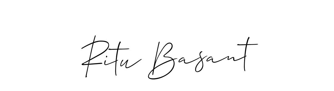 Similarly Allison_Script is the best handwritten signature design. Signature creator online .You can use it as an online autograph creator for name Ritu Basant. Ritu Basant signature style 2 images and pictures png