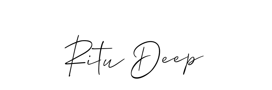 Make a beautiful signature design for name Ritu Deep. Use this online signature maker to create a handwritten signature for free. Ritu Deep signature style 2 images and pictures png