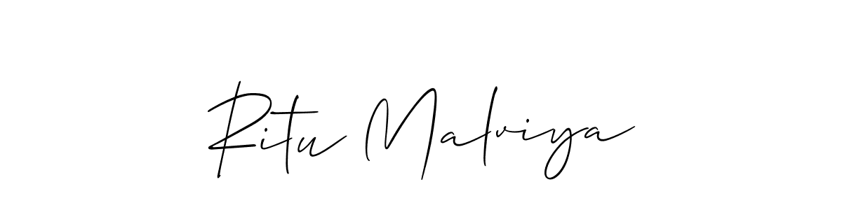 How to Draw Ritu Malviya signature style? Allison_Script is a latest design signature styles for name Ritu Malviya. Ritu Malviya signature style 2 images and pictures png