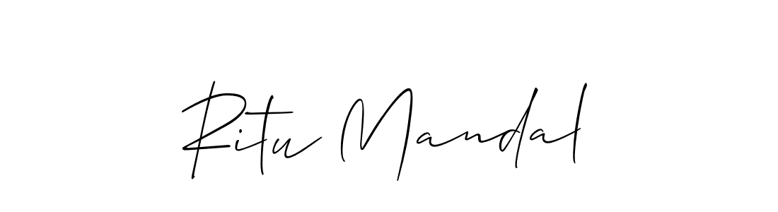 Make a beautiful signature design for name Ritu Mandal. Use this online signature maker to create a handwritten signature for free. Ritu Mandal signature style 2 images and pictures png