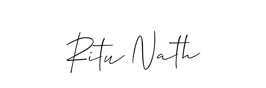 Use a signature maker to create a handwritten signature online. With this signature software, you can design (Allison_Script) your own signature for name Ritu Nath. Ritu Nath signature style 2 images and pictures png