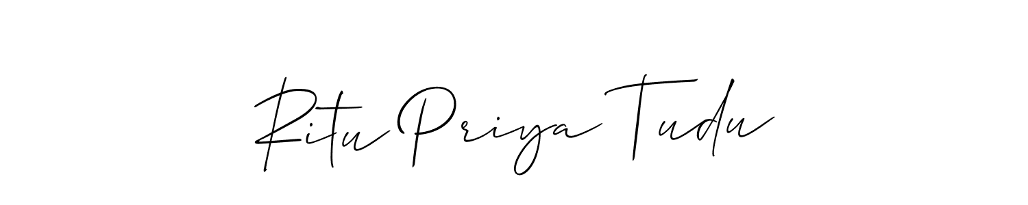 Check out images of Autograph of Ritu Priya Tudu name. Actor Ritu Priya Tudu Signature Style. Allison_Script is a professional sign style online. Ritu Priya Tudu signature style 2 images and pictures png