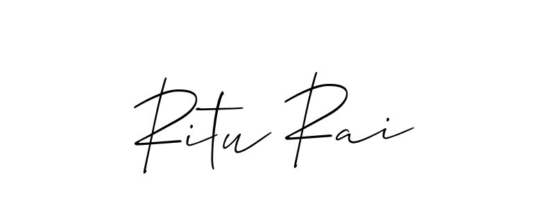 Ritu Rai stylish signature style. Best Handwritten Sign (Allison_Script) for my name. Handwritten Signature Collection Ideas for my name Ritu Rai. Ritu Rai signature style 2 images and pictures png