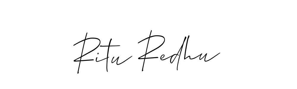 You can use this online signature creator to create a handwritten signature for the name Ritu Redhu. This is the best online autograph maker. Ritu Redhu signature style 2 images and pictures png