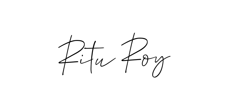 Make a short Ritu Roy signature style. Manage your documents anywhere anytime using Allison_Script. Create and add eSignatures, submit forms, share and send files easily. Ritu Roy signature style 2 images and pictures png