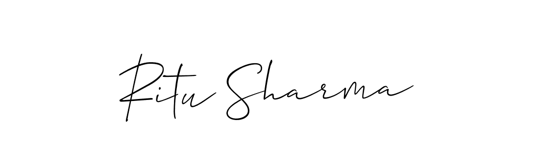 Similarly Allison_Script is the best handwritten signature design. Signature creator online .You can use it as an online autograph creator for name Ritu Sharma. Ritu Sharma signature style 2 images and pictures png
