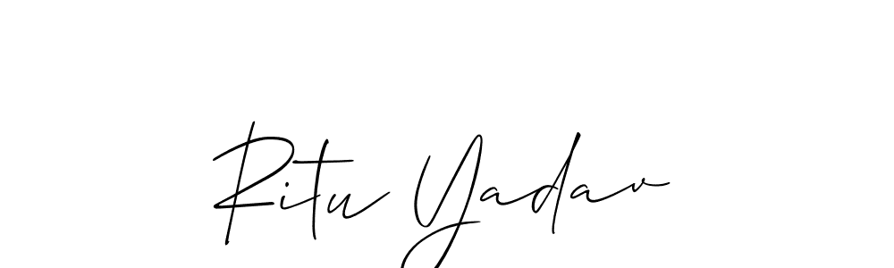 Also You can easily find your signature by using the search form. We will create Ritu Yadav name handwritten signature images for you free of cost using Allison_Script sign style. Ritu Yadav signature style 2 images and pictures png