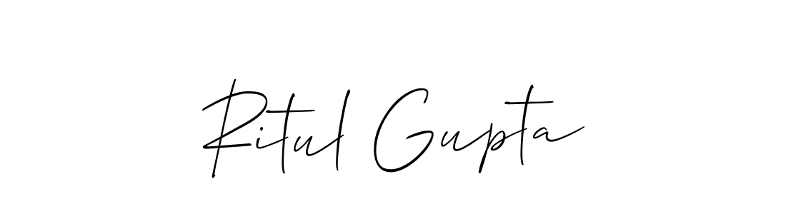 Best and Professional Signature Style for Ritul Gupta. Allison_Script Best Signature Style Collection. Ritul Gupta signature style 2 images and pictures png