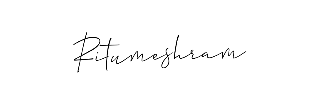 Make a beautiful signature design for name Ritumeshram. With this signature (Allison_Script) style, you can create a handwritten signature for free. Ritumeshram signature style 2 images and pictures png