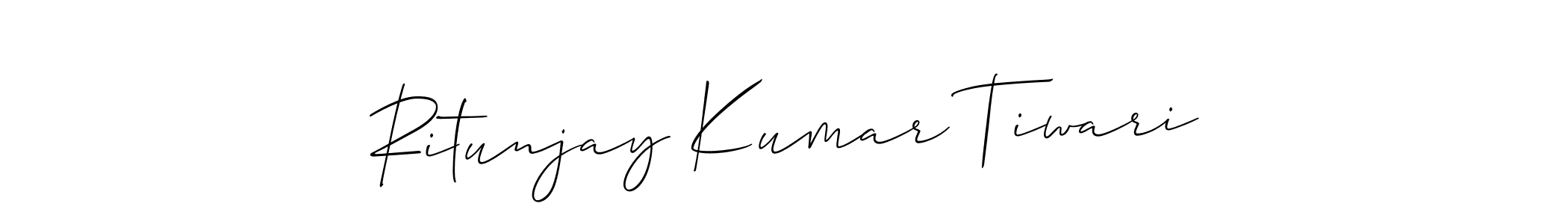 Also You can easily find your signature by using the search form. We will create Ritunjay Kumar Tiwari name handwritten signature images for you free of cost using Allison_Script sign style. Ritunjay Kumar Tiwari signature style 2 images and pictures png