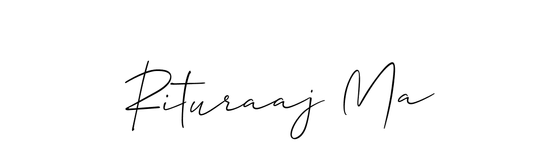 Use a signature maker to create a handwritten signature online. With this signature software, you can design (Allison_Script) your own signature for name Rituraaj Ma. Rituraaj Ma signature style 2 images and pictures png