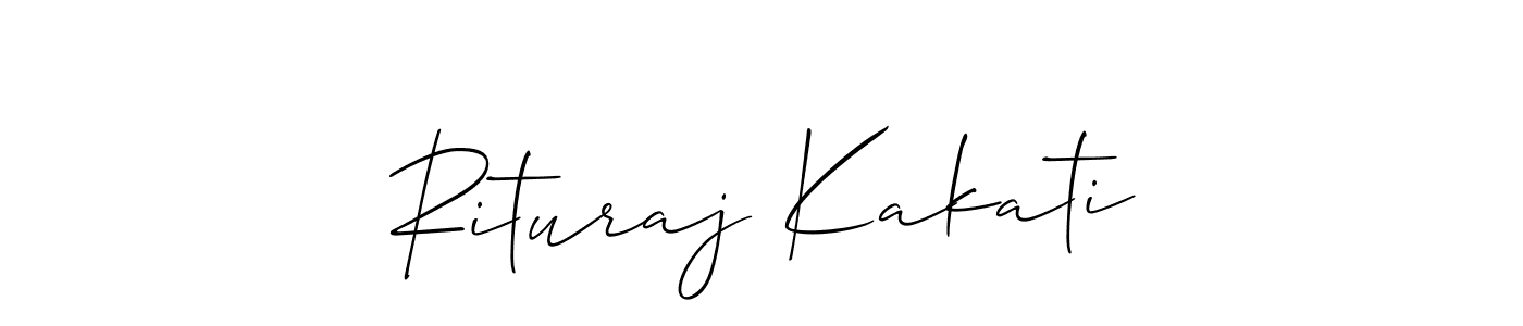 Also You can easily find your signature by using the search form. We will create Rituraj Kakati name handwritten signature images for you free of cost using Allison_Script sign style. Rituraj Kakati signature style 2 images and pictures png