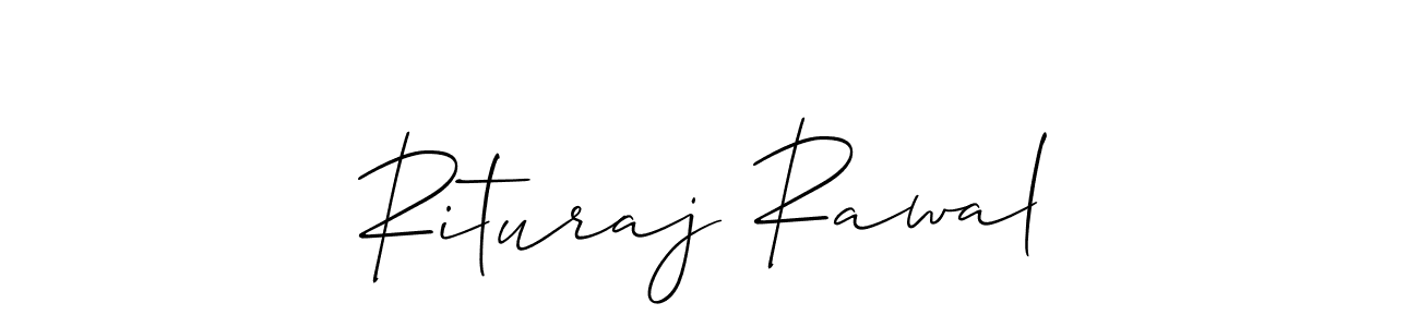 You should practise on your own different ways (Allison_Script) to write your name (Rituraj Rawal) in signature. don't let someone else do it for you. Rituraj Rawal signature style 2 images and pictures png