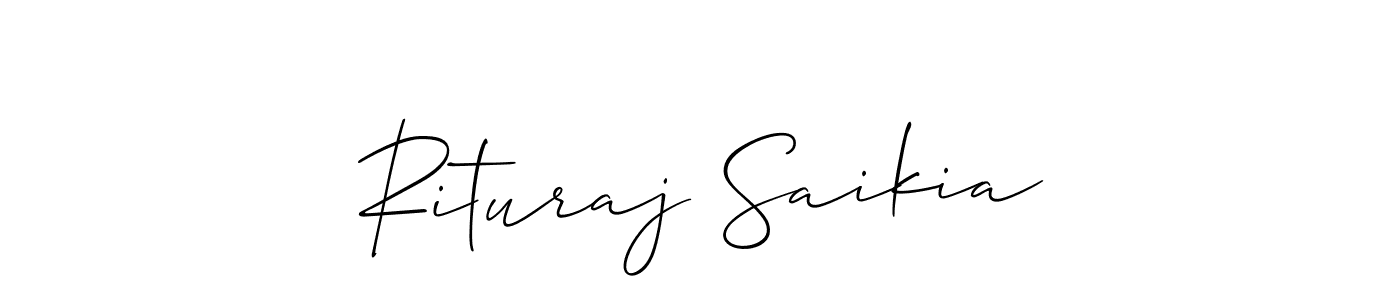 Similarly Allison_Script is the best handwritten signature design. Signature creator online .You can use it as an online autograph creator for name Rituraj Saikia. Rituraj Saikia signature style 2 images and pictures png