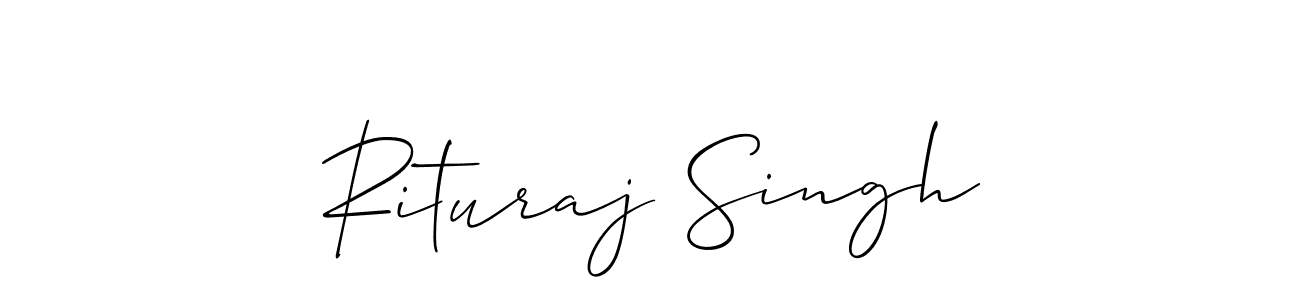 Design your own signature with our free online signature maker. With this signature software, you can create a handwritten (Allison_Script) signature for name Rituraj Singh. Rituraj Singh signature style 2 images and pictures png