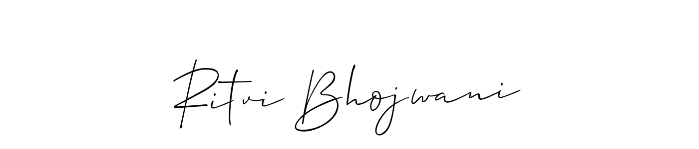 Best and Professional Signature Style for Ritvi Bhojwani. Allison_Script Best Signature Style Collection. Ritvi Bhojwani signature style 2 images and pictures png