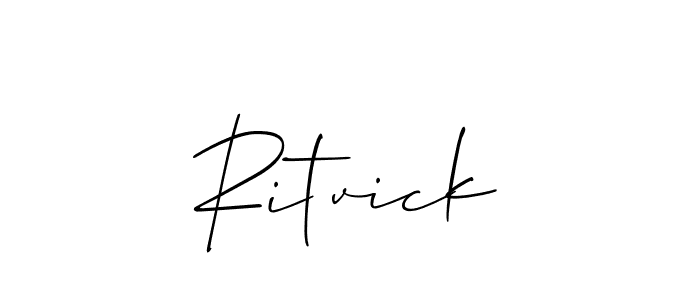 Once you've used our free online signature maker to create your best signature Allison_Script style, it's time to enjoy all of the benefits that Ritvick name signing documents. Ritvick signature style 2 images and pictures png