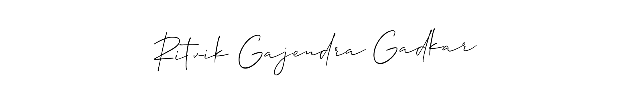 Design your own signature with our free online signature maker. With this signature software, you can create a handwritten (Allison_Script) signature for name Ritvik Gajendra Gadkar. Ritvik Gajendra Gadkar signature style 2 images and pictures png