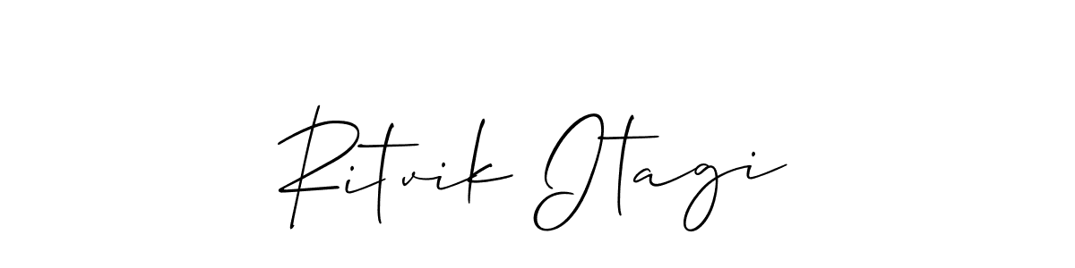 Make a beautiful signature design for name Ritvik Itagi. Use this online signature maker to create a handwritten signature for free. Ritvik Itagi signature style 2 images and pictures png