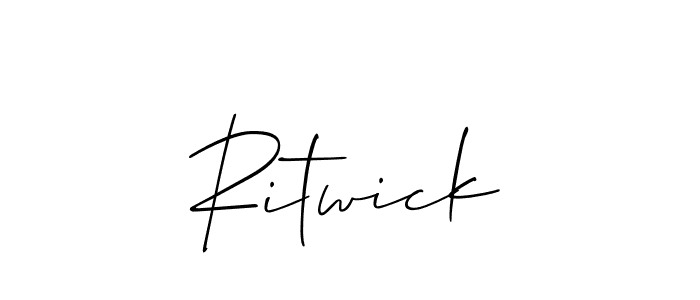 You can use this online signature creator to create a handwritten signature for the name Ritwick. This is the best online autograph maker. Ritwick signature style 2 images and pictures png