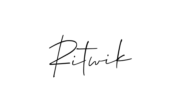 Create a beautiful signature design for name Ritwik. With this signature (Allison_Script) fonts, you can make a handwritten signature for free. Ritwik signature style 2 images and pictures png