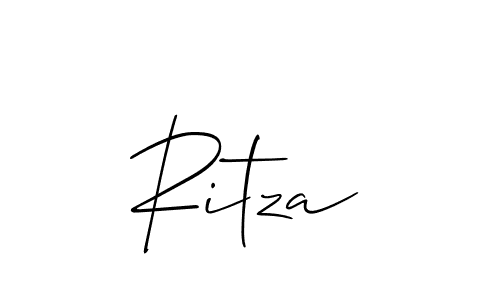 You should practise on your own different ways (Allison_Script) to write your name (Ritza) in signature. don't let someone else do it for you. Ritza signature style 2 images and pictures png