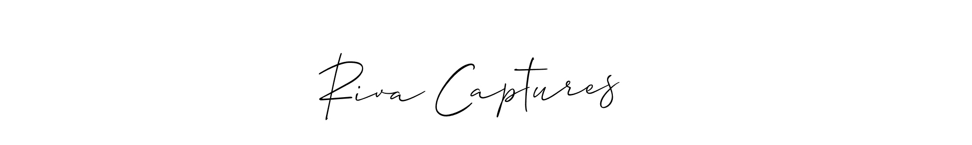 Also You can easily find your signature by using the search form. We will create Riva Captures ♾️ name handwritten signature images for you free of cost using Allison_Script sign style. Riva Captures ♾️ signature style 2 images and pictures png