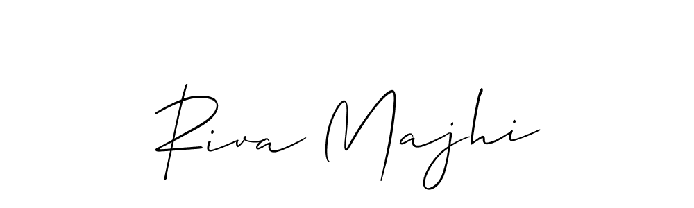 How to Draw Riva Majhi signature style? Allison_Script is a latest design signature styles for name Riva Majhi. Riva Majhi signature style 2 images and pictures png