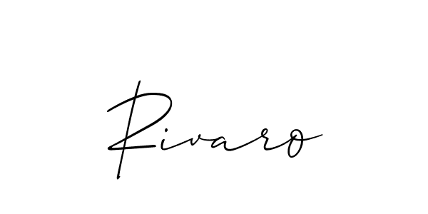Also You can easily find your signature by using the search form. We will create Rivaro name handwritten signature images for you free of cost using Allison_Script sign style. Rivaro signature style 2 images and pictures png