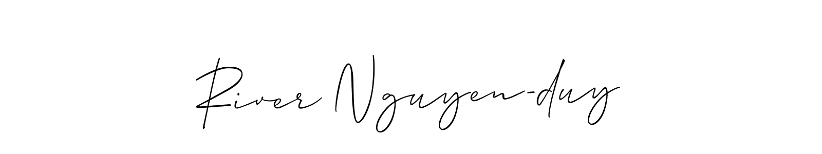 Once you've used our free online signature maker to create your best signature Allison_Script style, it's time to enjoy all of the benefits that River Nguyen-duy name signing documents. River Nguyen-duy signature style 2 images and pictures png