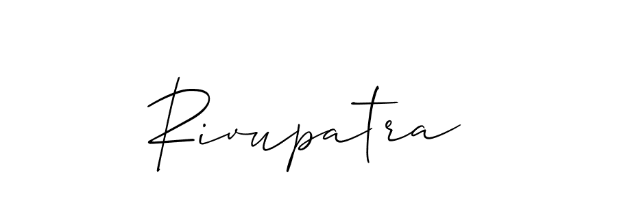 Make a beautiful signature design for name Rivupatra. With this signature (Allison_Script) style, you can create a handwritten signature for free. Rivupatra signature style 2 images and pictures png