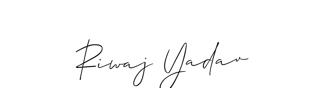 Once you've used our free online signature maker to create your best signature Allison_Script style, it's time to enjoy all of the benefits that Riwaj Yadav name signing documents. Riwaj Yadav signature style 2 images and pictures png